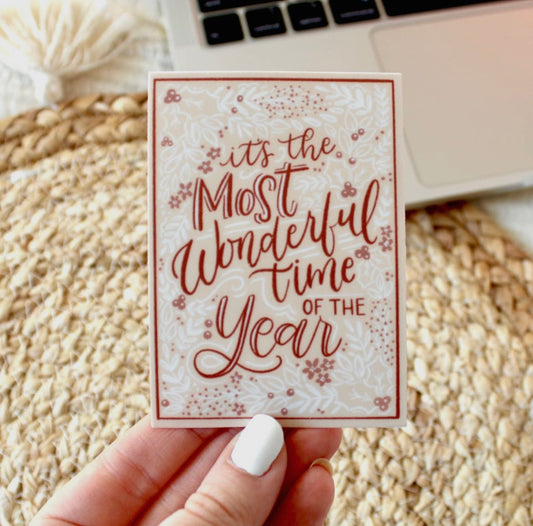 The Most Wonderful Time of the Year Sticker 3.5x2.5in
